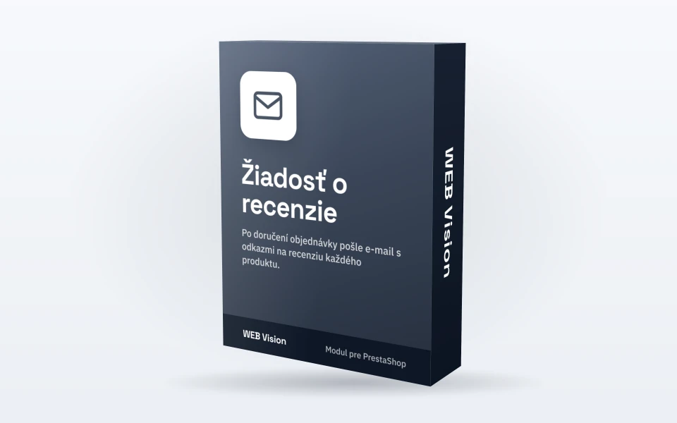 Žiadosť o recenzie e-mailom – snímka obrazovky 1
